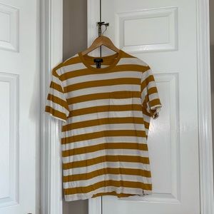 Mustard Yellow Striped Pocket tee